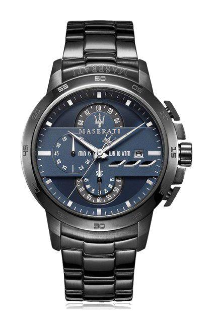 Maserati R8873619001 Takvimli 45 mm Füme Çelik Kordon Analog Erkek Kol Saati