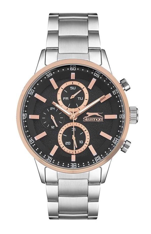 Slazenger SL.09.1949.2.01 Takvimli 44 mm Çelik Kordon Analog Erkek Kol Saati