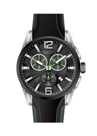 Quantum PWG1076.351 Takvimli 44 mm Siyah Silikon Kordon Analog Erkek Kol Saati