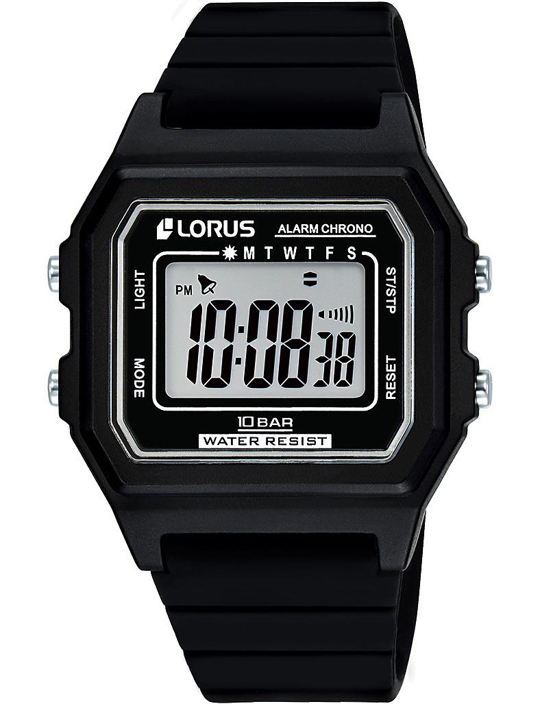 Lorus R2305NX9 Takvimli Siyah Silikon Kordon Analog Erkek Kol Saati