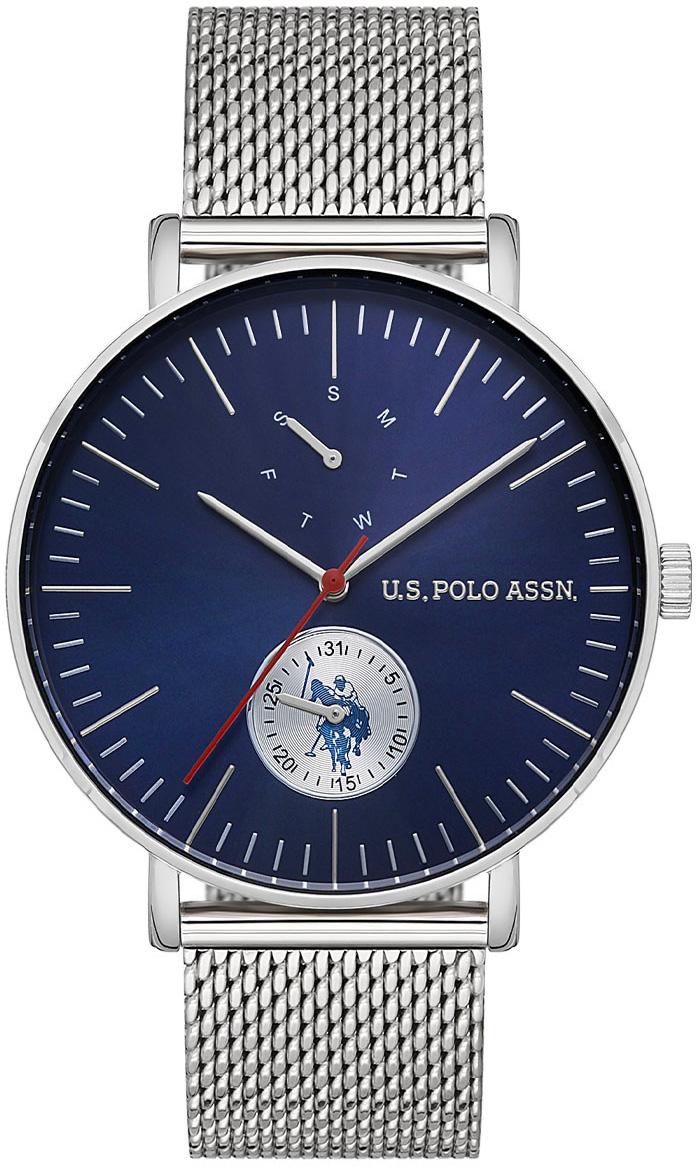 U.S. Polo Assn USPA1046-04 Takvimli 42 mm Çelik Kordon Analog Erkek Kol Saati