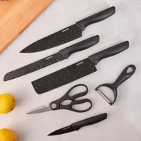 Karaca Black Stone 6 Parça Bıçak Seti