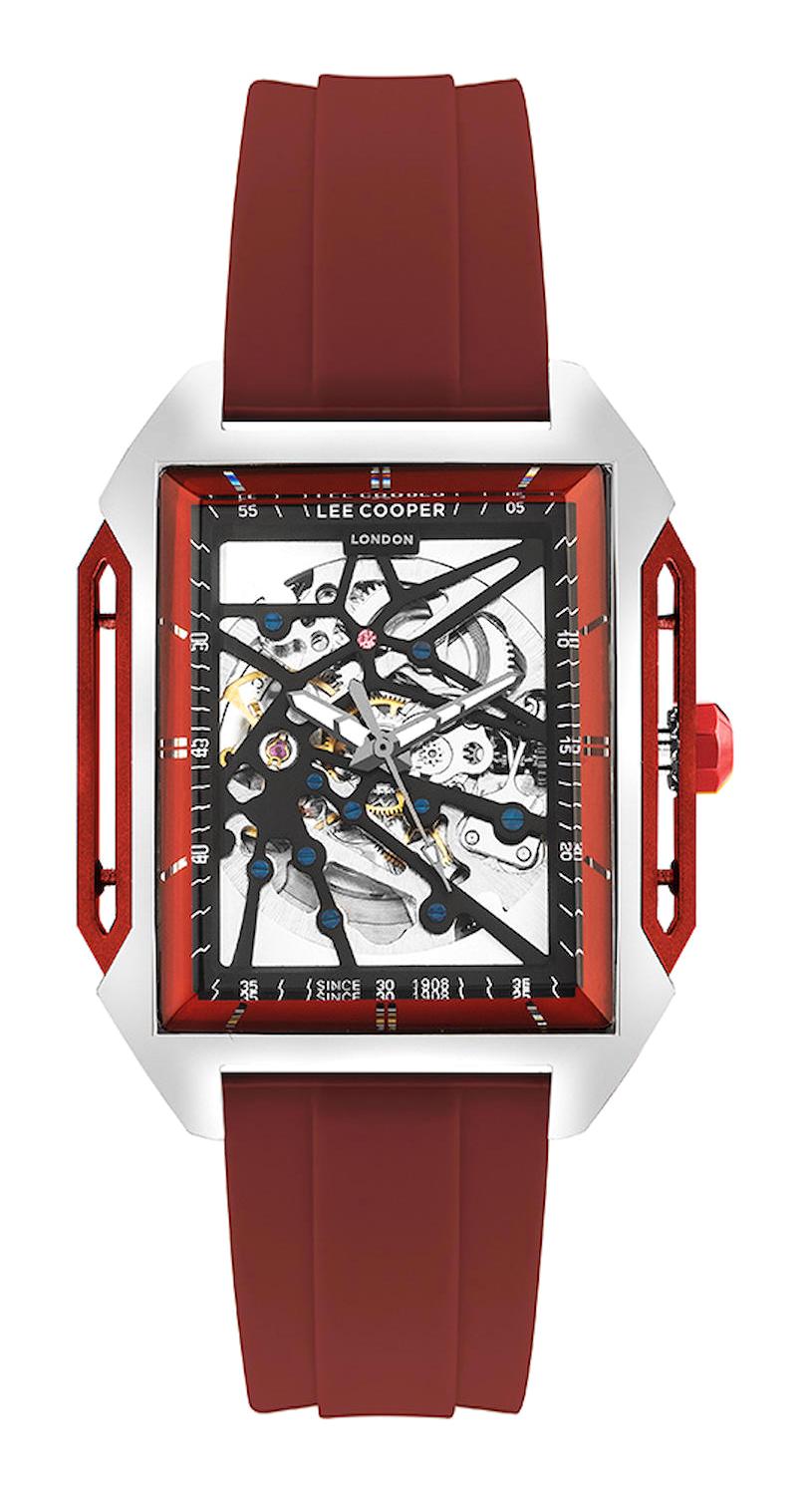 Lee Cooper LC07900.658 Kırmızı Plastik Kordon Analog Erkek Kol Saati