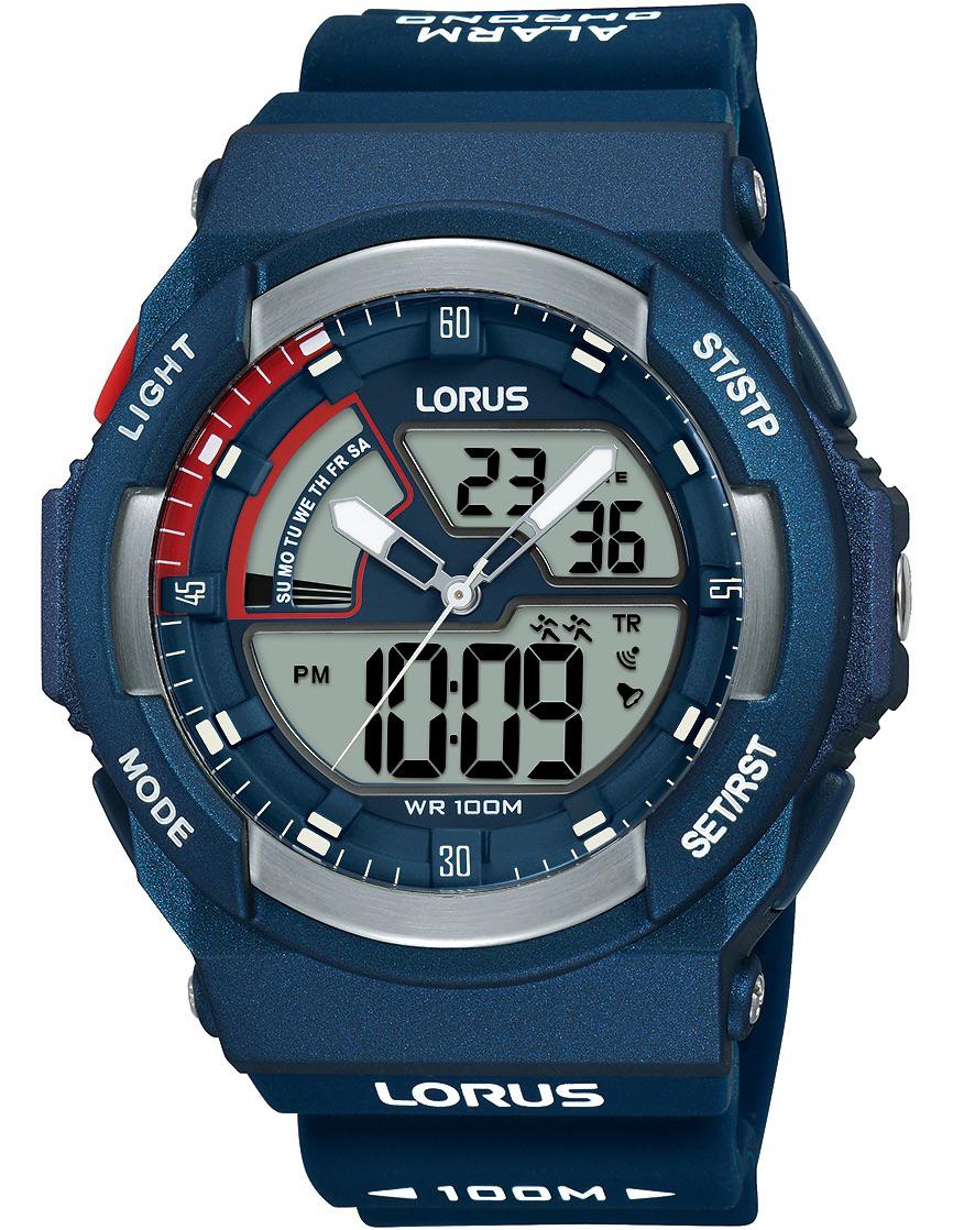 Lorus R2325MX9 Takvimli Mavi Silikon Kordon Analog Erkek Kol Saati