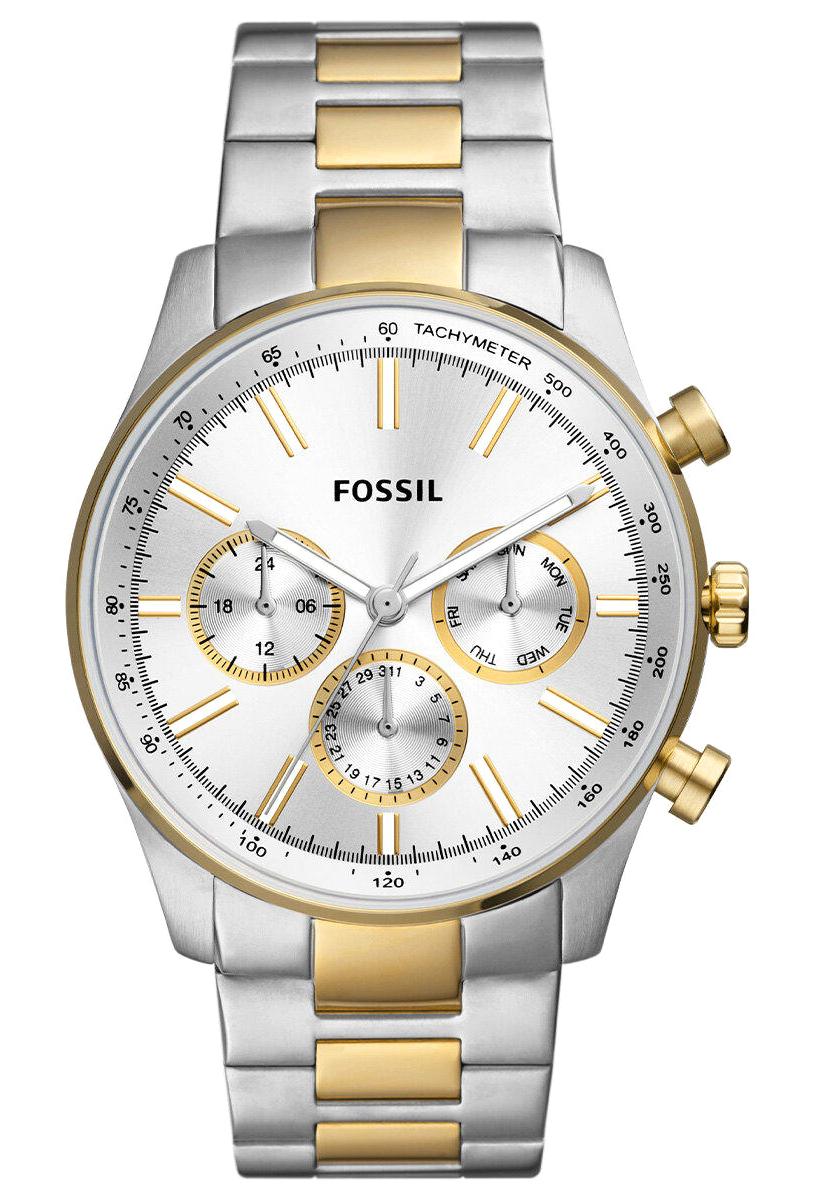 Fossil BQ2693 Takvimli 45 mm Altın-Çelik Kordon Analog Erkek Kol Saati