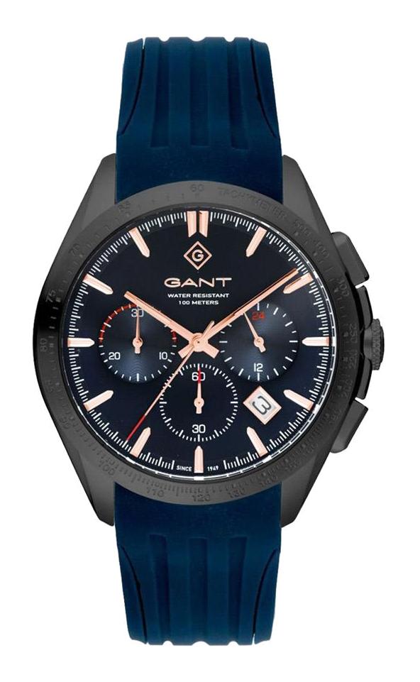 Gant G168006 Takvimli 44 mm Lacivert Silikon Kordon Analog Erkek Kol Saati
