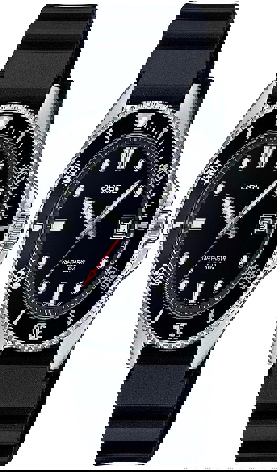 Casio MDV-10-1A1VDF Takvimli 38 mm Siyah Silikon Kordon Analog Erkek Kol Saati