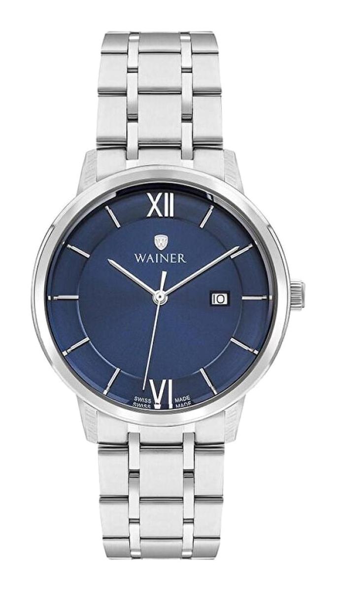 Wainer WA.11170-C Pusulalı Takvimli 41 mm Çelik Kordon Analog Erkek Kol Saati
