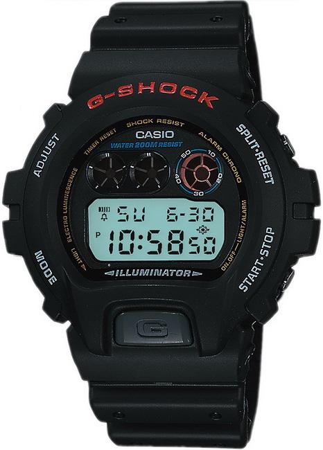 Casio DW-6900-1VDR Takvimli Siyah Silikon Kordon Dijital Kol Saati