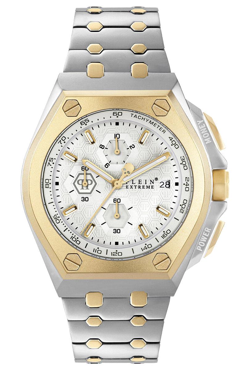 Philipp Plein PWGAA0421 Takvimli 45 mm Altın-Çelik Kordon Analog Erkek Kol Saati