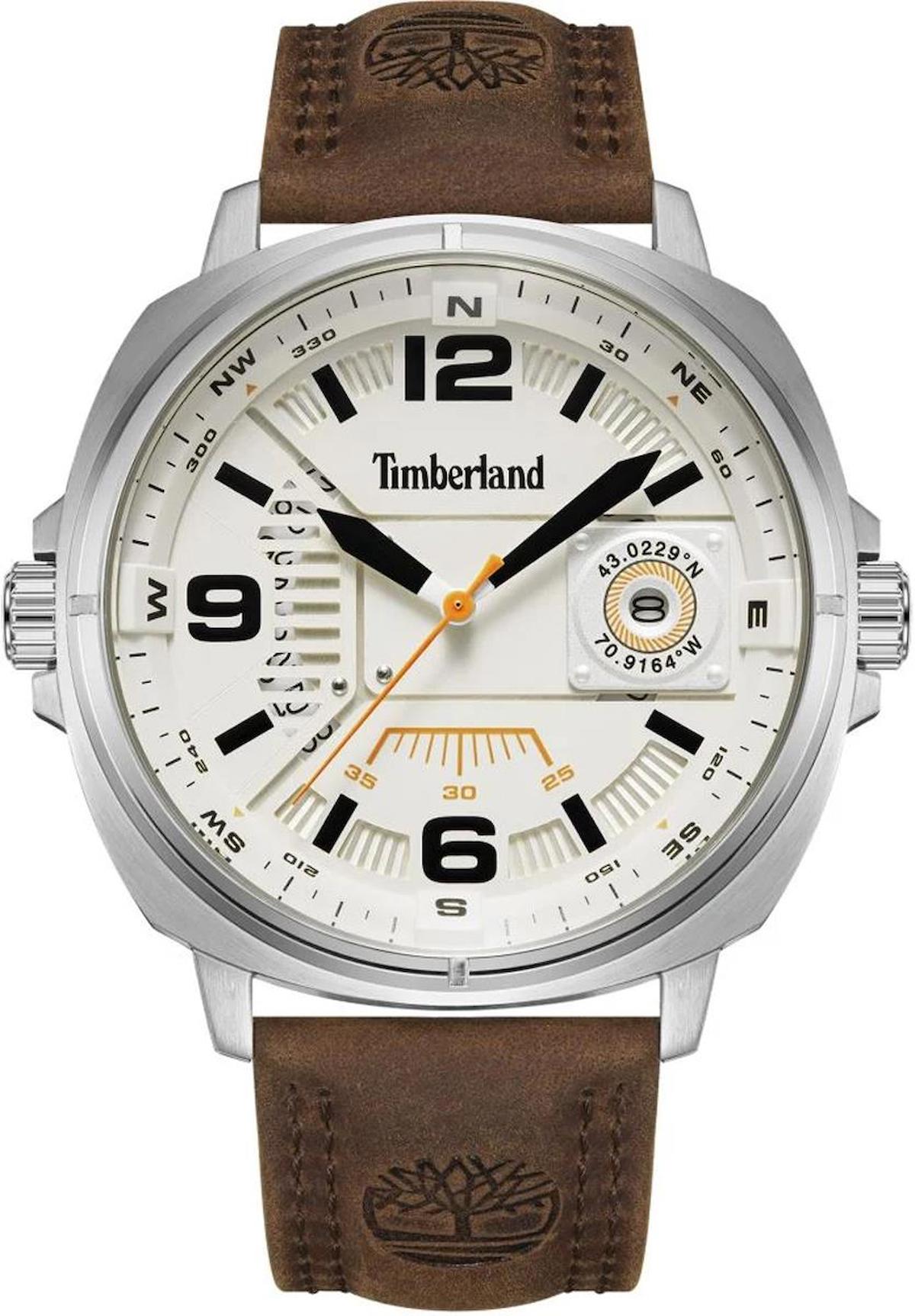 Timberland TDWGB2201403 Pusulalı 44 mm Rose Gold Deri Kordon Analog Erkek Kol Saati