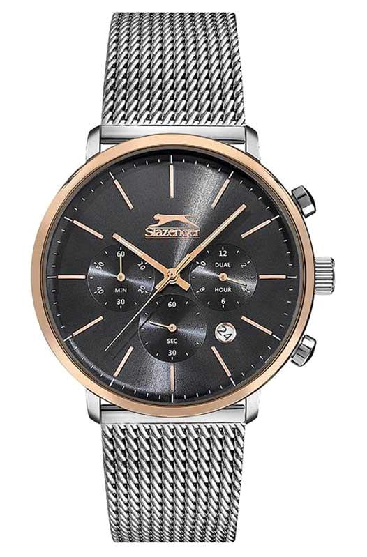 Slazenger SL.09.1870.2.02 Takvimli 44 mm Metal Kordon Analog Erkek Kol Saati
