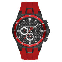 Sergio Tacchini ST.1.10196.6 Takvimli 45 mm Kırmızı Silikon Kordon Analog Erkek Kol Saati