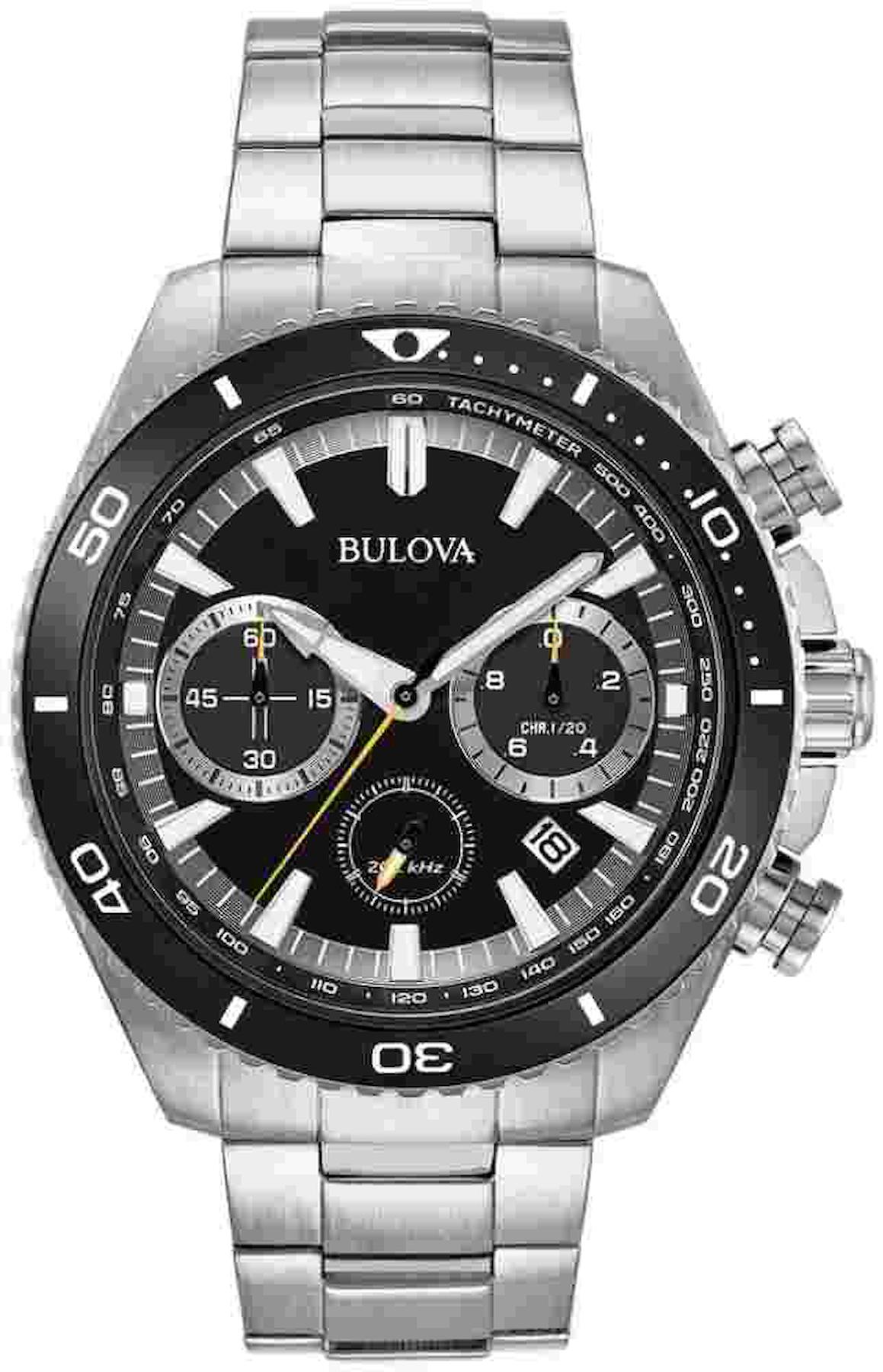 Bulova 98B298 Takvimli 45 mm Çelik Kordon Analog Kol Saati