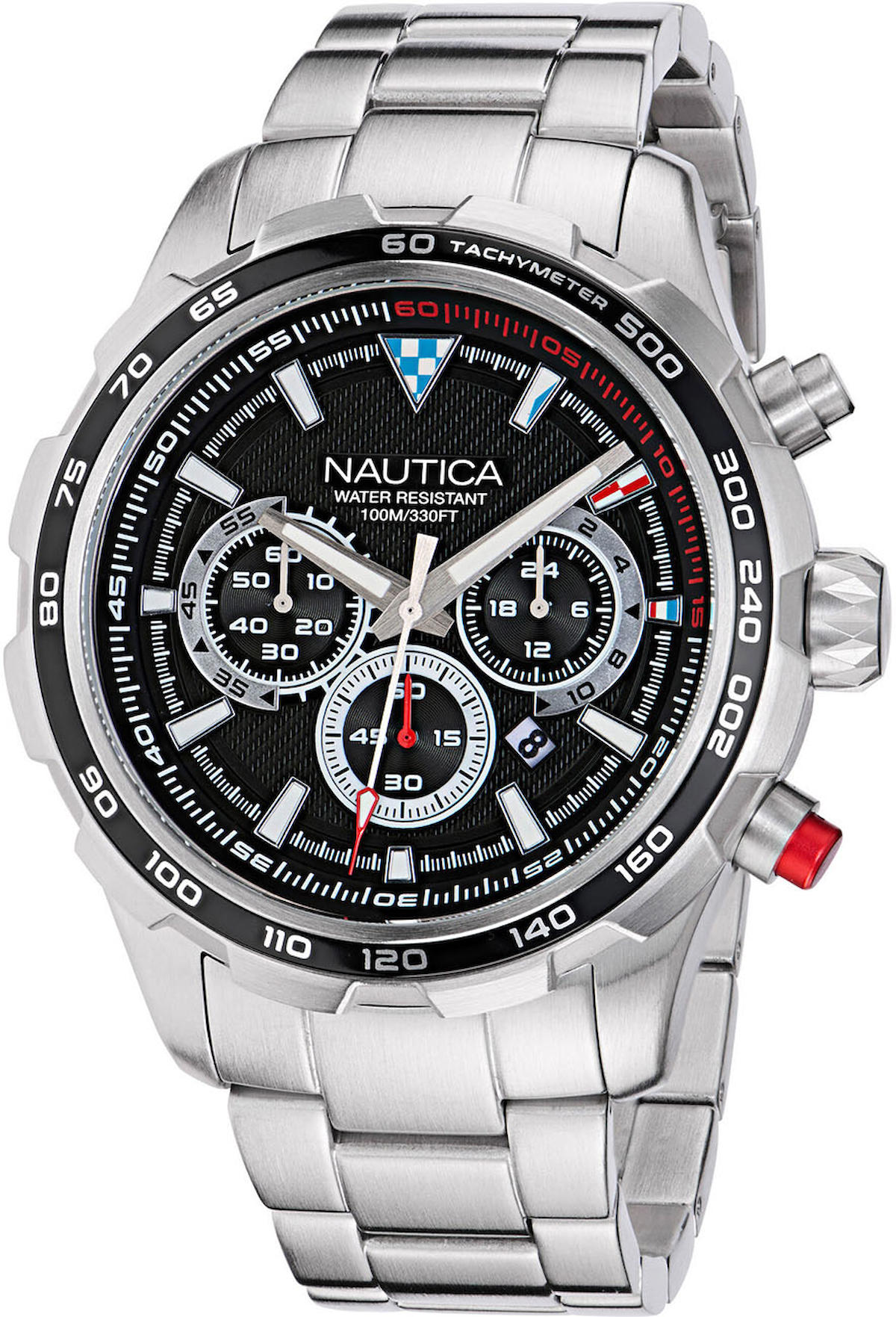 Nautica NAPNSF301 Takvimli 46 mm Çelik Kordon Analog Kol Saati