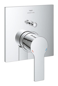 Grohe Allure 19315001 Krom Aç Kapa Ankastre Kare Banyo Bataryası Gri