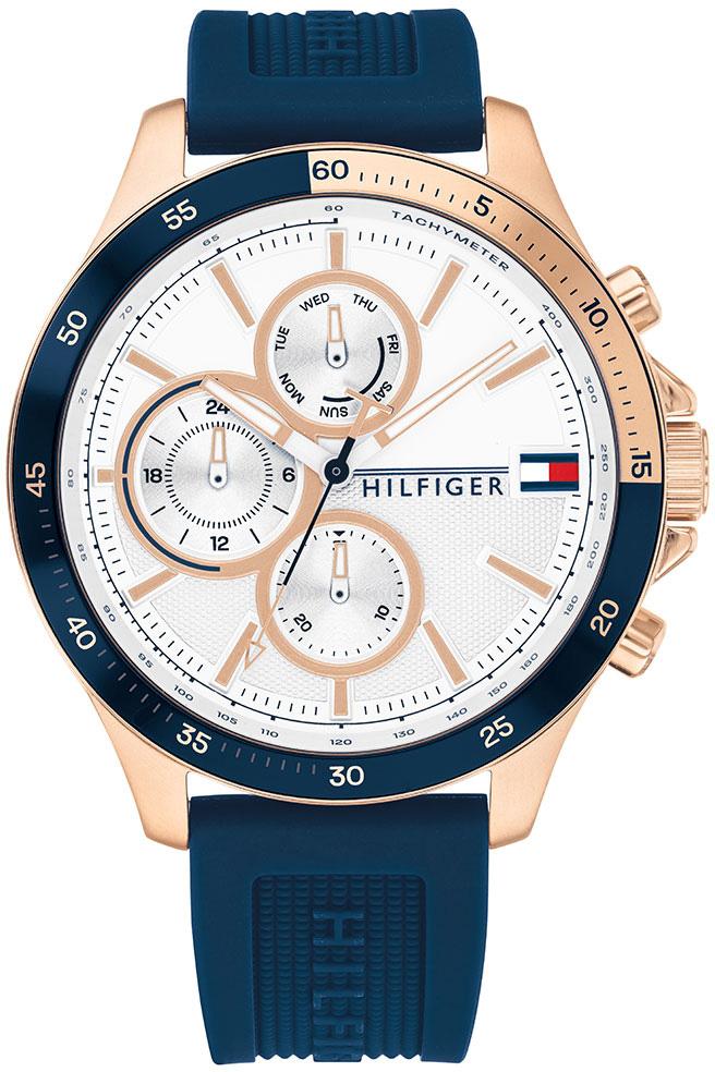 Tommy Hilfiger TH1791778 Takvimli 46 mm Lacivert Silikon Kordon Analog Kol Saati