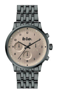 Lee Cooper LC06969.060 Takvimli 43 mm Çelik Kordon Analog Erkek Kol Saati