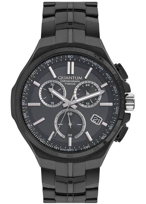 Quantum TTG912.650 45 mm Siyah Metal Kordon Analog Erkek Kol Saati