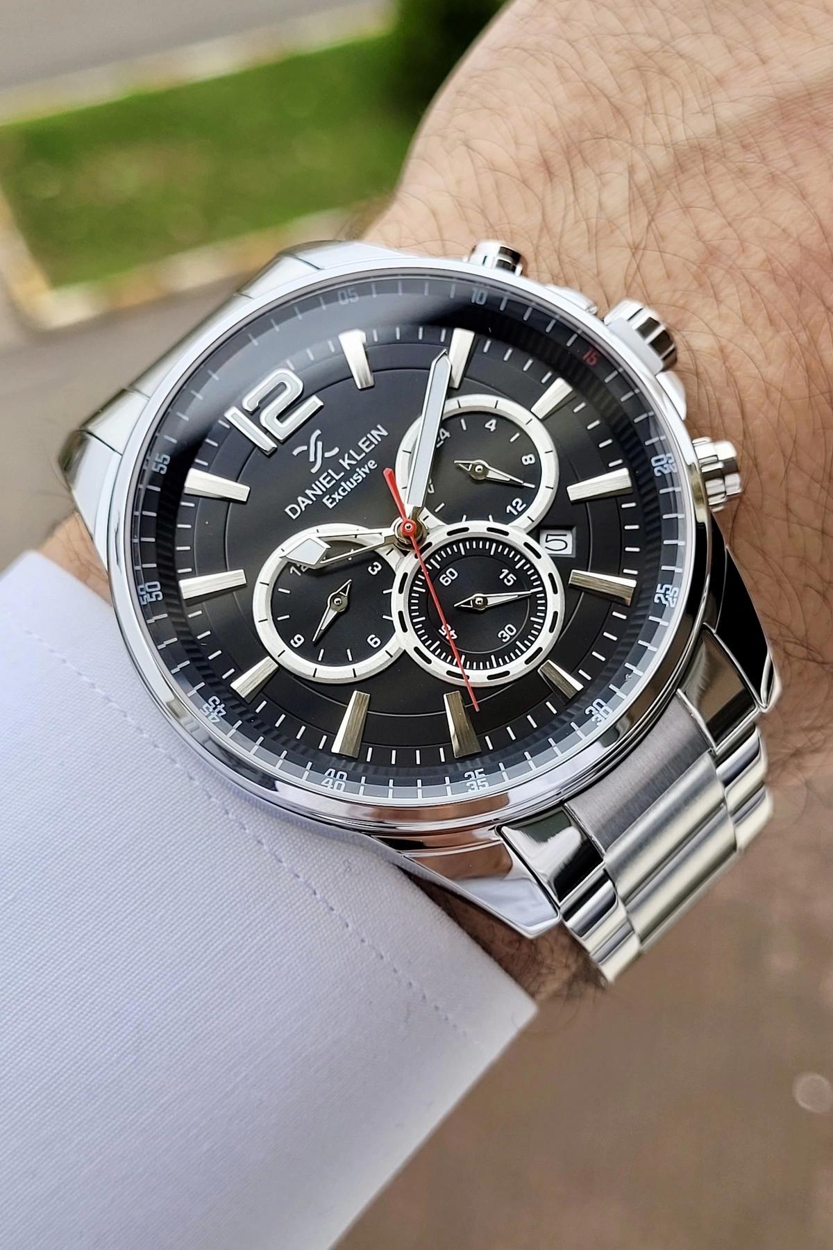 Daniel Klein DKISTE910 Takvimli 42 mm Çelik Kordon Analog Erkek Kol Saati