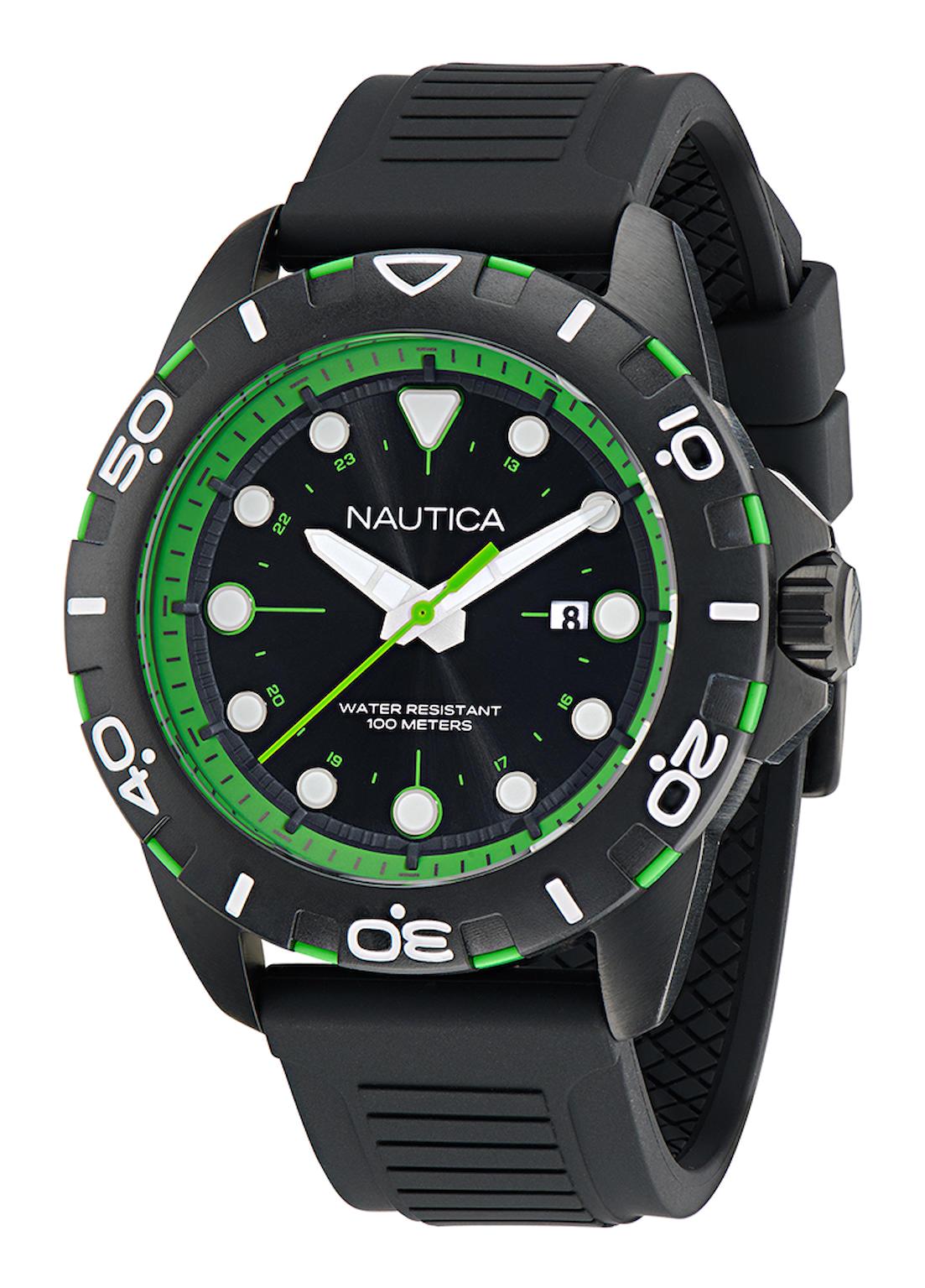 Nautica NAPNRS402 Takvimli 44 mm Siyah Silikon Kordon Analog Erkek Kol Saati