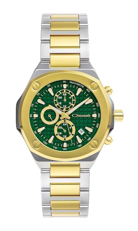 Osse OSW10151 Takvimli 45 mm Altın-Çelik Kordon Analog Erkek Kol Saati