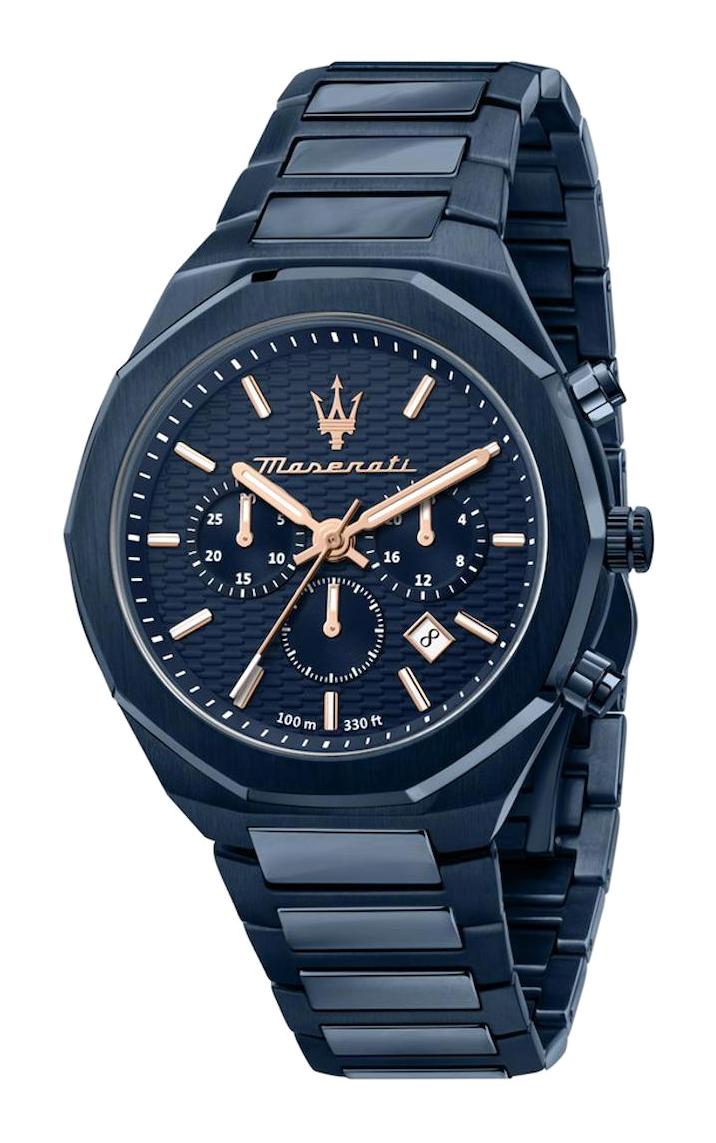 Maserati R8873642008 Takvimli 45 mm Lacivert Çelik Kordon Analog Erkek Kol Saati