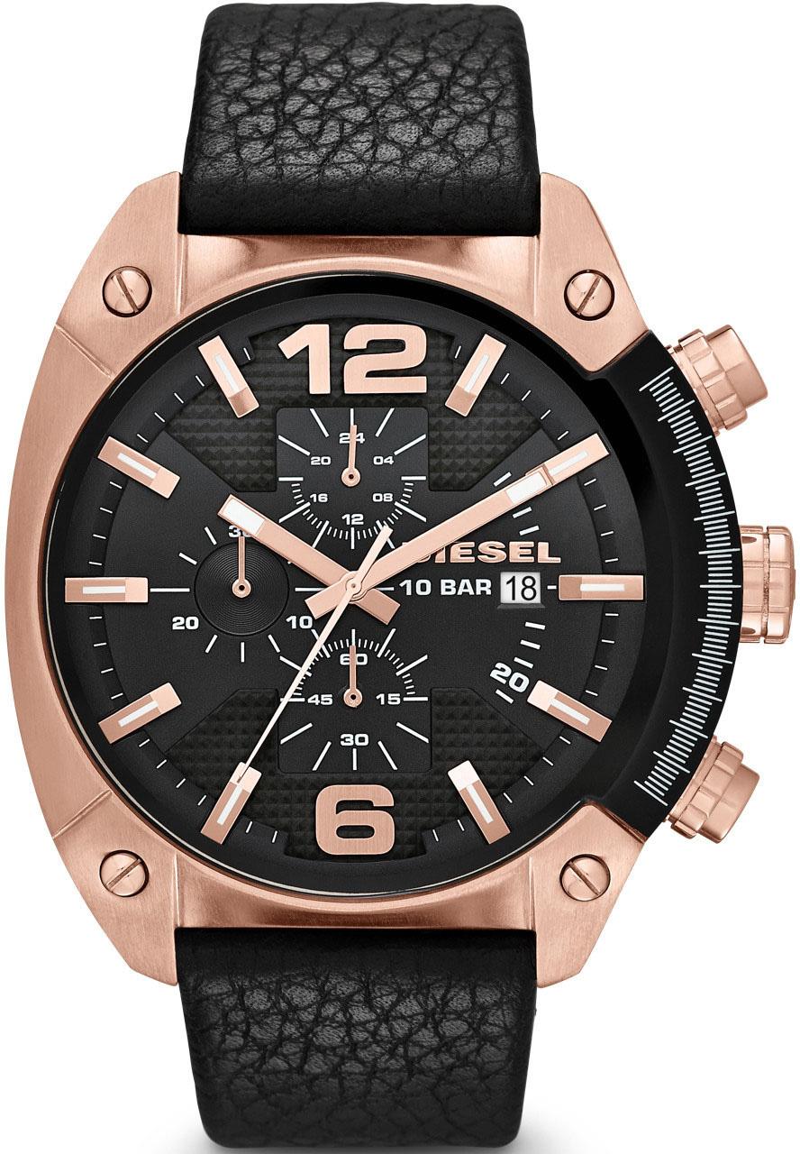 Diesel DZ4297 Takvimli 42 mm Siyah Deri Kordon Analog Erkek Kol Saati