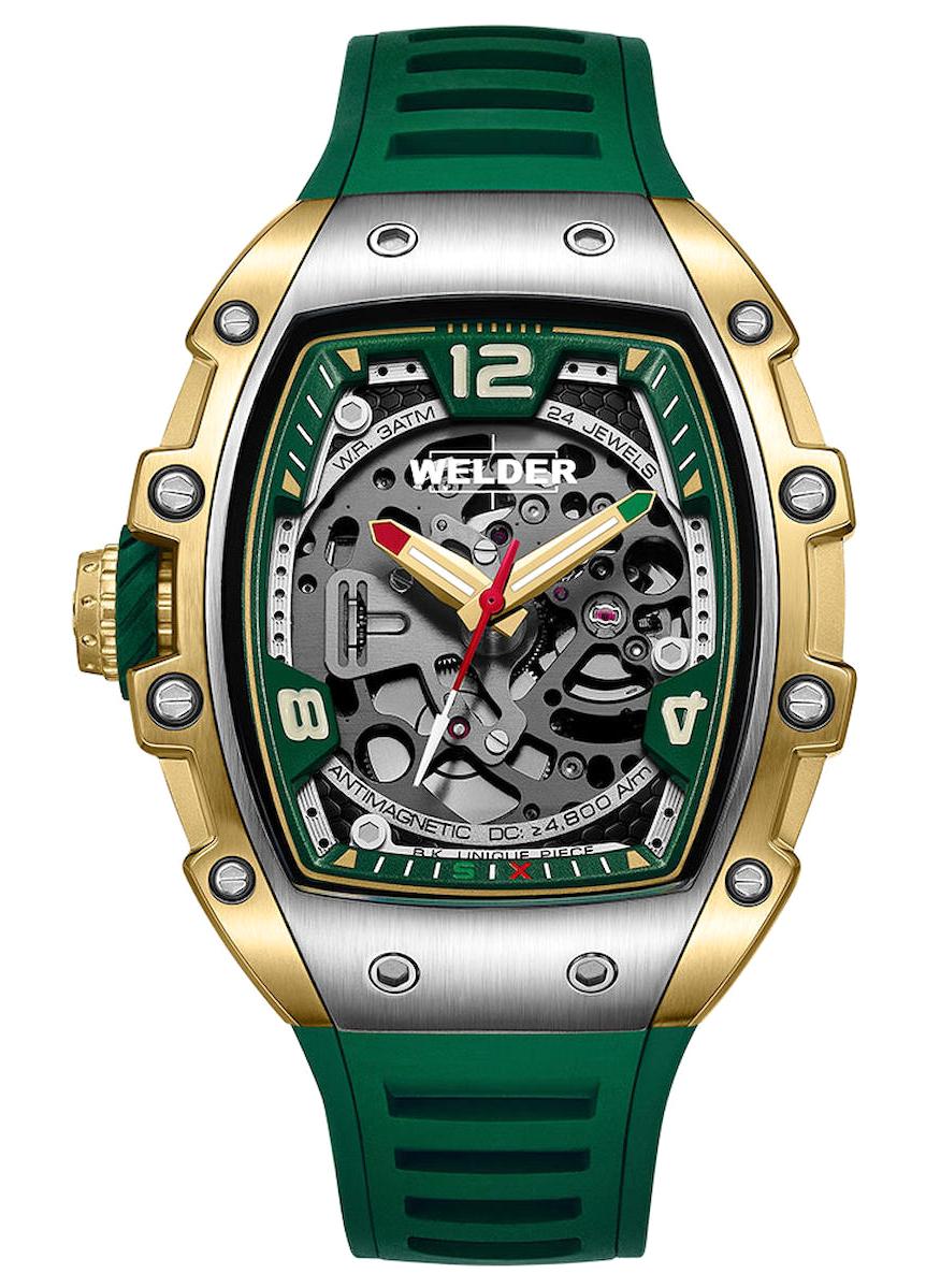 Welder Watch WRT1004 44 mm Yeşil Silikon Kordon Analog Kol Saati