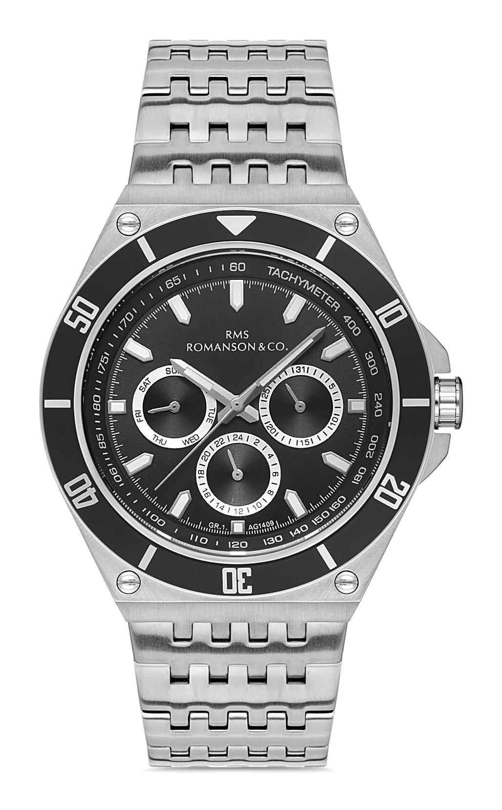 Grand Romanson GR.1.AG1409.01 Takvimli 43 mm Çelik Kordon Analog Erkek Kol Saati