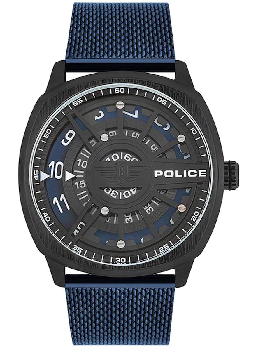 Police PL.16052JSB-02MMA 49 mm Lacivert Hasır Kordon Analog Erkek Kol Saati