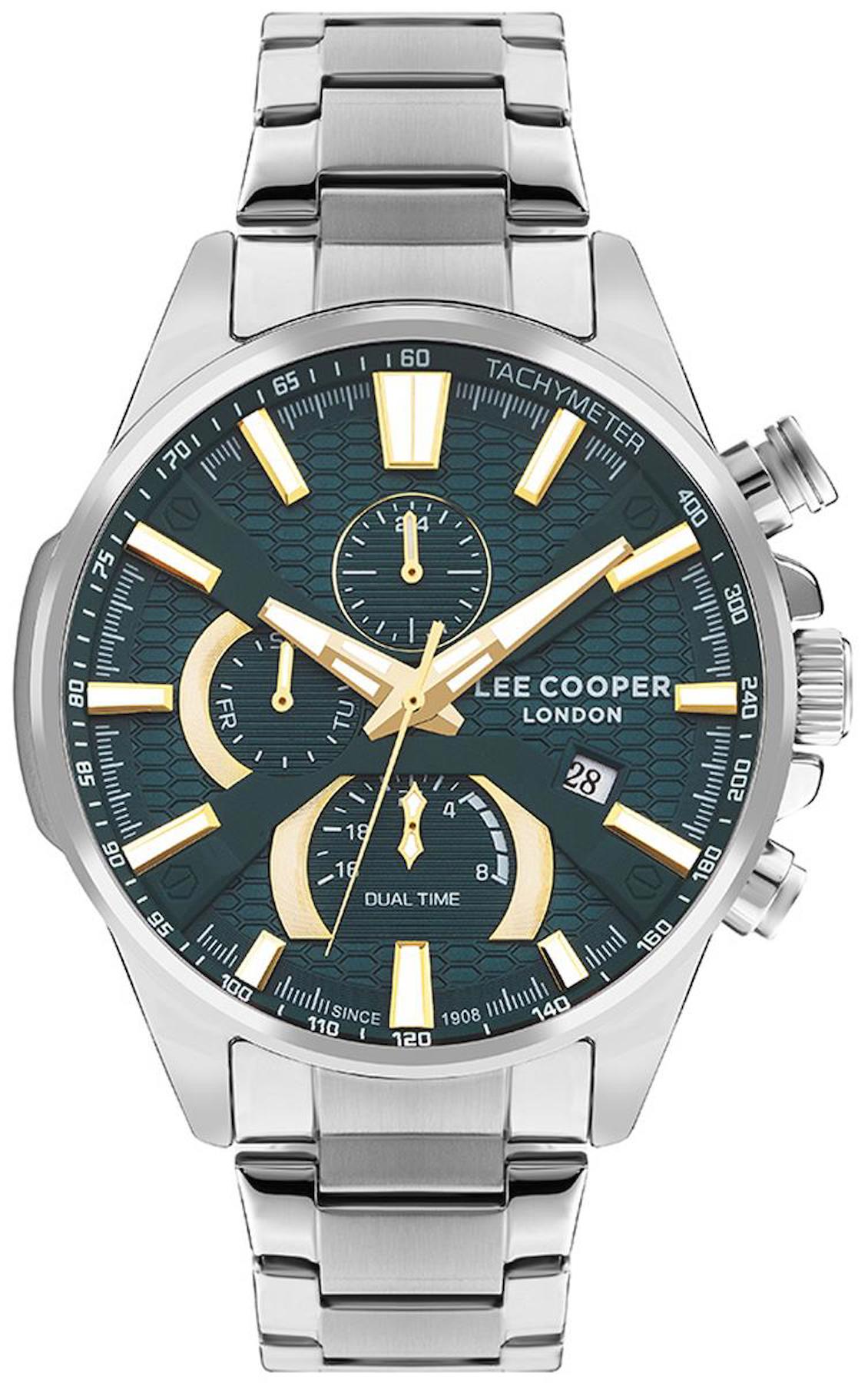 Lee Cooper LC07801.270 Takvimli Çelik Kordon Analog Erkek Kol Saati