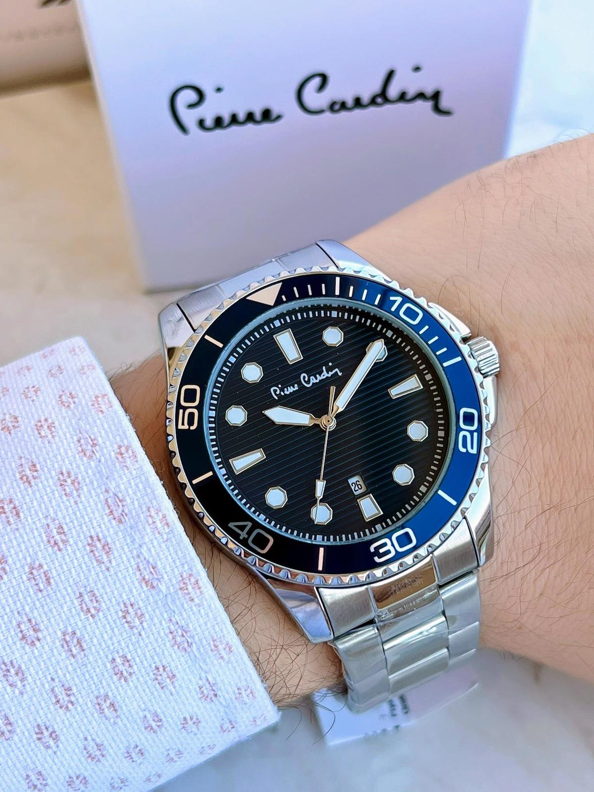Pierre Cardin PR.02.CD.1002 46-50 mm Çelik Kordon Analog Erkek Kol Saati