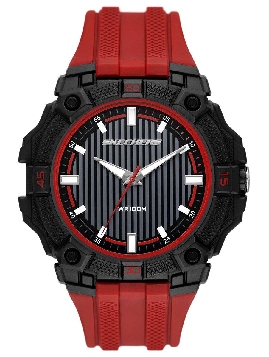 Skechers SR5206 50 mm Kırmızı Plastik Kordon Analog Erkek Kol Saati