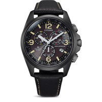 Citizen CB5925-15E Takvimli Siyah Deri Kordon Analog Erkek Kol Saati