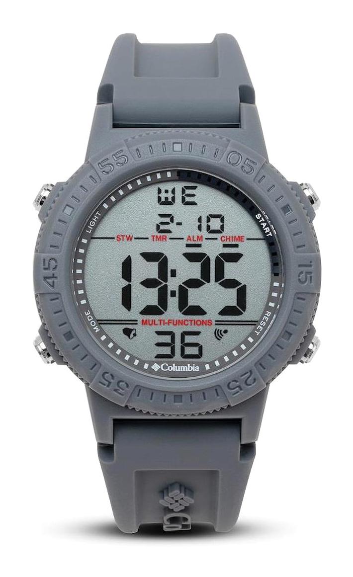 Columbia CSS14-004 Takvimli Füme Plastik Kordon Analog Erkek Kol Saati
