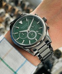 Ferrucci FCF.13907FM.04 Takvimli 43 mm Çelik Kordon Analog Erkek Kol Saati