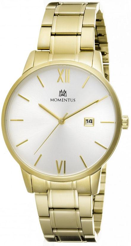 Momentus KC253G-02SG Takvimli 44 mm Altın Metal Kordon Analog Kol Saati