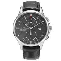 Romanson CB5A09HMBWA3R5 Takvimli 43 mm Siyah Metal Kordon Analog Kol Saati
