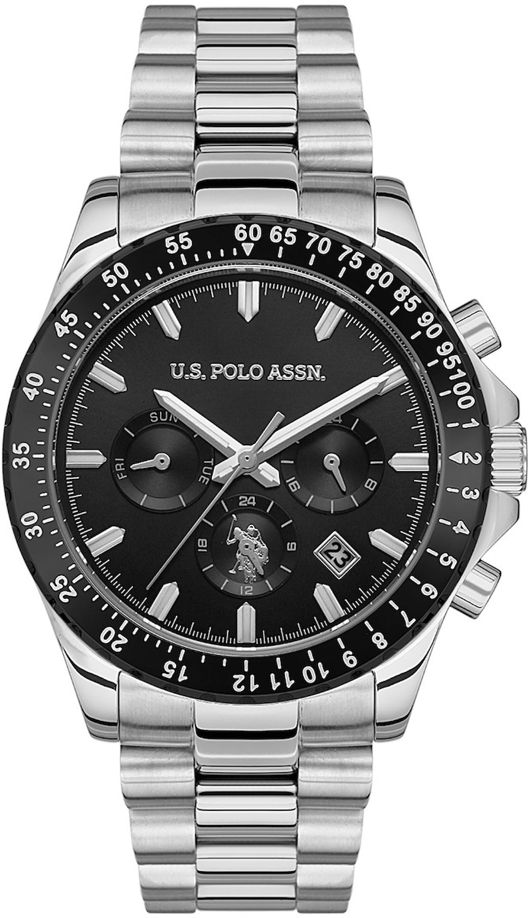 U.S. Polo Assn USPA1052-04 Takvimli 42 mm Çelik Kordon Analog Erkek Kol Saati