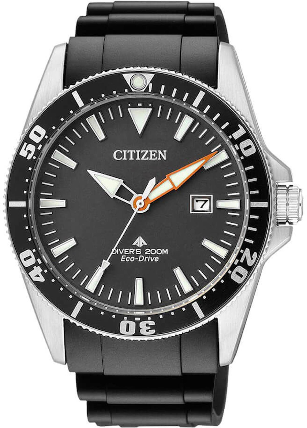 Citizen BN0100-42E Takvimli 40 mm Siyah Plastik Kordon Analog Kol Saati