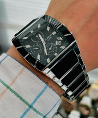 Jg. Polo Club JPC.0622.S2310.03 Takvimli 43 mm Gri-Siyah Çelik Kordon Analog Erkek Kol Saati