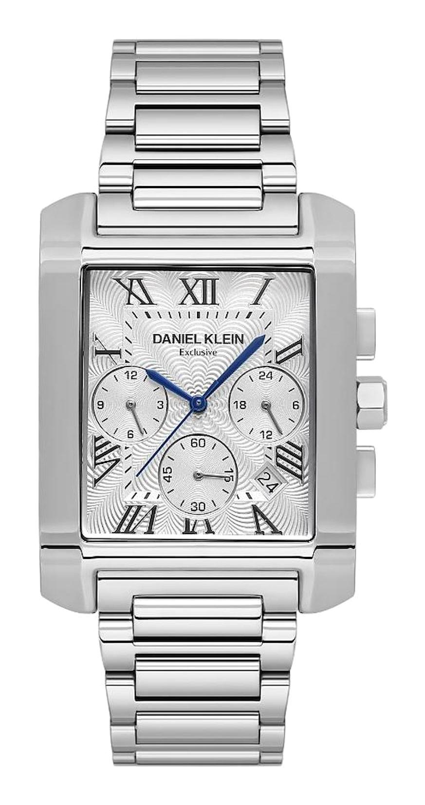 Daniel Klein DKE.1.10679-1 Takvimli 35 mm Metal Kordon Analog Erkek Kol Saati