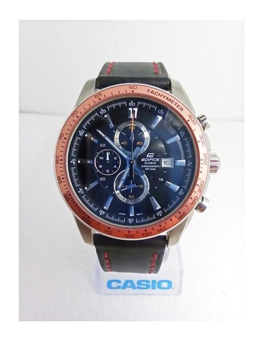 Casio EF-547L-1A Takvimli Siyah Metal Kordon Analog Kol Saati