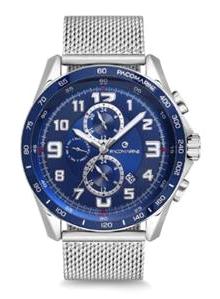 Pacomarine PM.61164.01 Takvimli 51-55 mm Çelik Kordon Analog Erkek Kol Saati