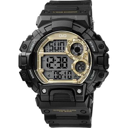 Q&Q M144J004Y Pusulalı Takvimli Siyah Çelik Kordon Analog Kol Saati