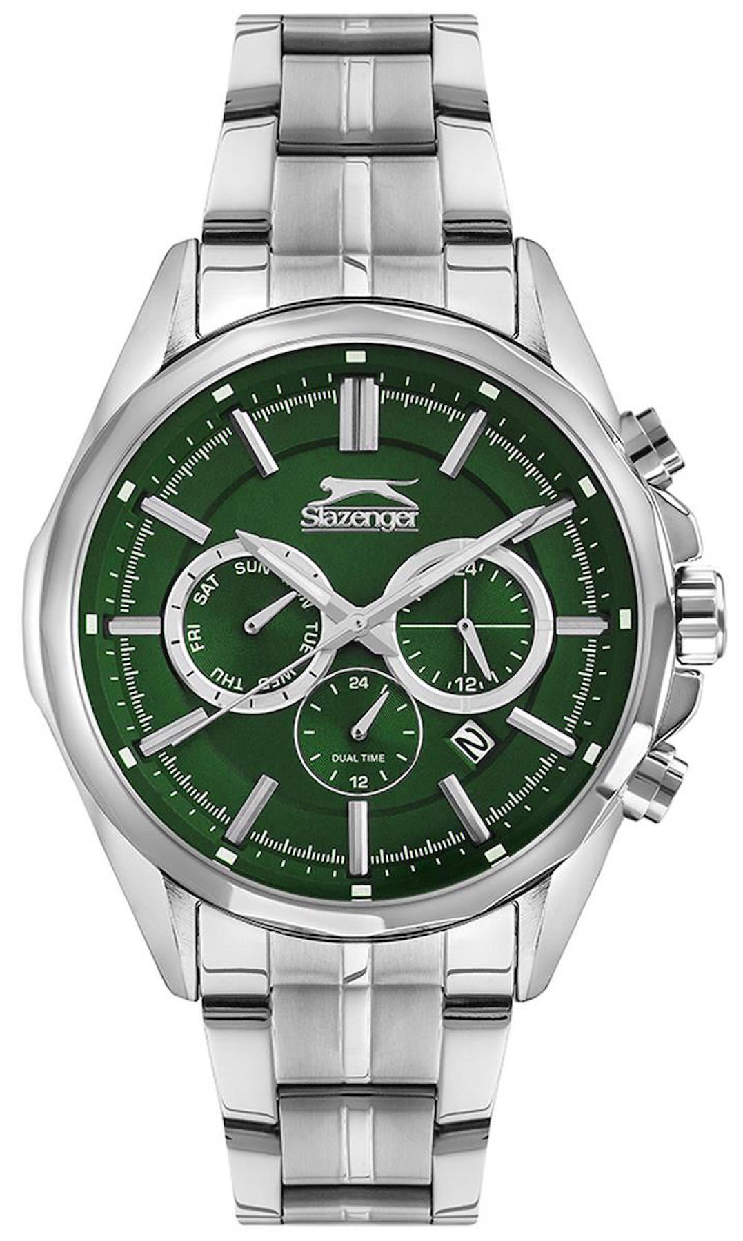 Slazenger SL.09.1898.2.06 Takvimli 44 mm Metal Kordon Analog Erkek Kol Saati