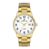 Daniel Klein DK.1.13567.3 Takvimli Altın Çelik Kordon Analog Erkek Kol Saati