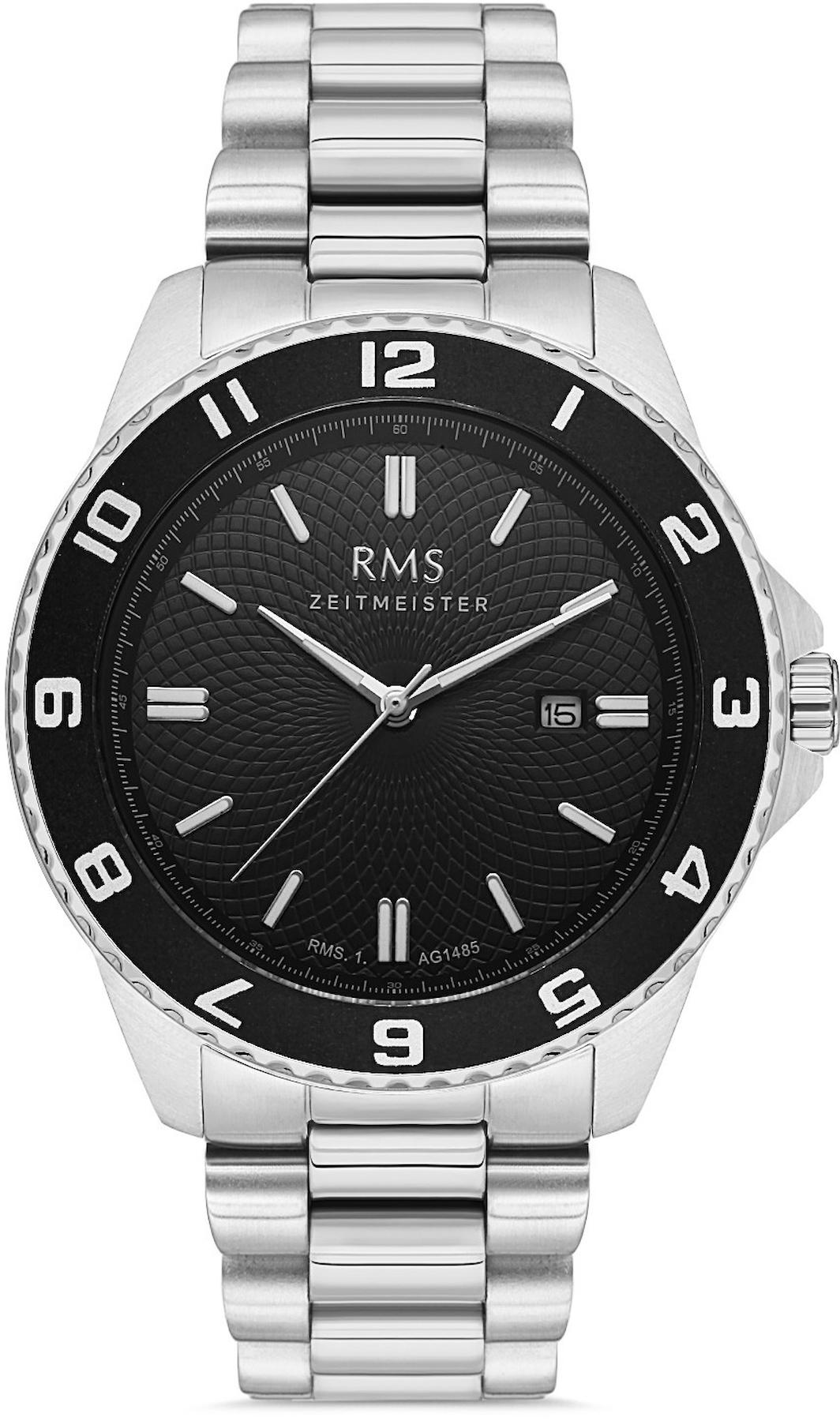 Romanson RMS.1.AG1485.01 Takvimli 42 mm Çelik Kordon Analog Kol Saati