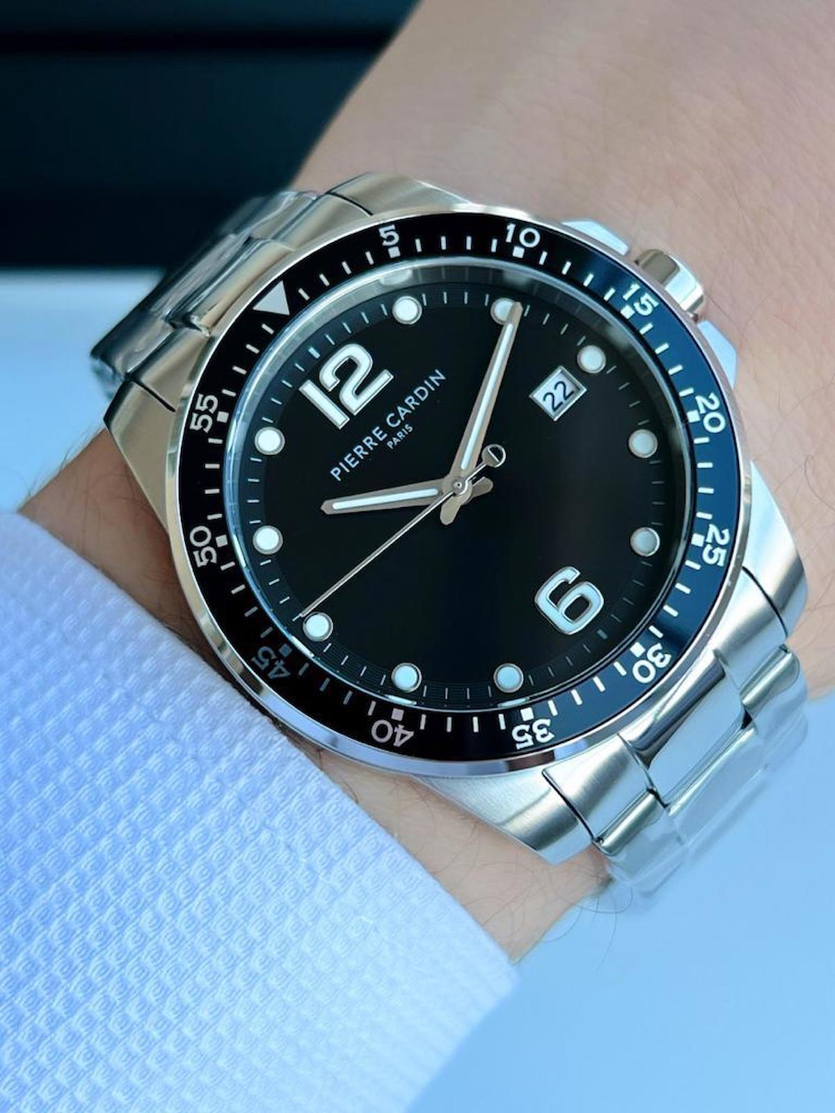 Pierre Cardin CNI0026 Takvimli 38 mm Çelik Kordon Analog Erkek Kol Saati